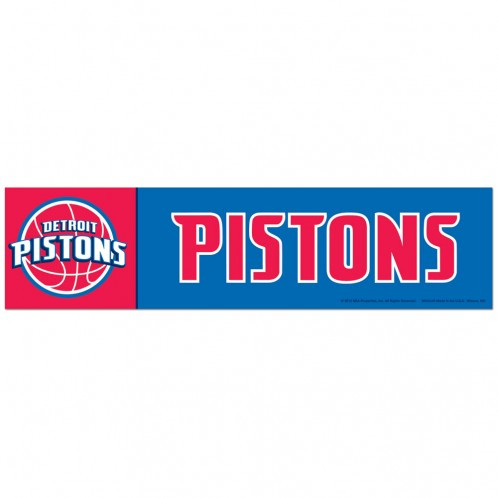 Detroit Pistons Decal 3x12 Bumper Strip Style