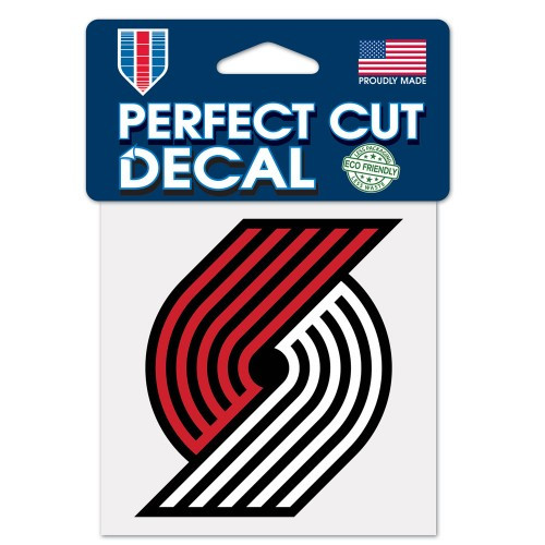 Portland Trail Blazers Decal 4x4 Perfect Cut Color