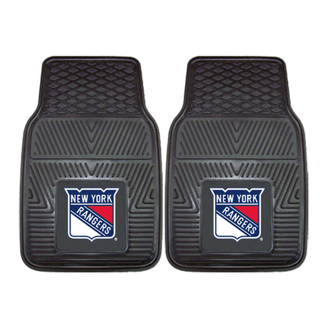 NHL - New York Rangers 2-pc Vinyl Car Mat Set 17"x27"