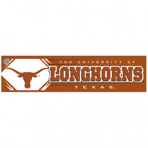 Texas Longhorns Decal 3x12 Bumper Strip Style