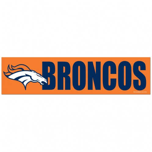 Denver Broncos Decal Bumper Sticker