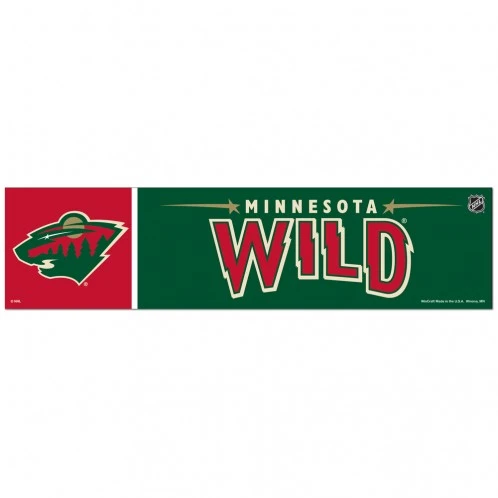 Minnesota Wild Decal 3x12 Bumper Strip Style