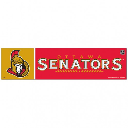 Ottawa Senators Decal 3x12 Bumper Strip Style