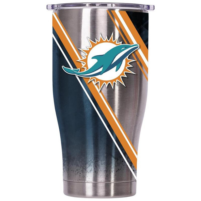 Miami Dolphins Double Stripe Wrap Chaser 27oz