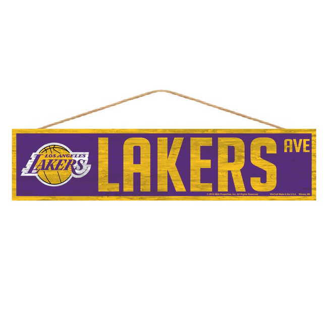 Los Angeles Lakers Sign 4x17 Wood Avenue Design