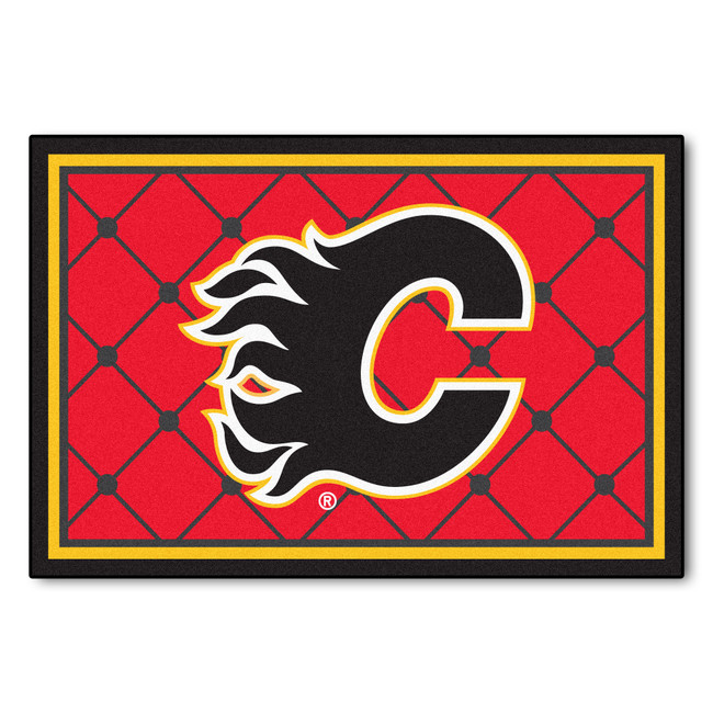 NHL - Calgary Flames 5x8 Rug 59.5"x88"