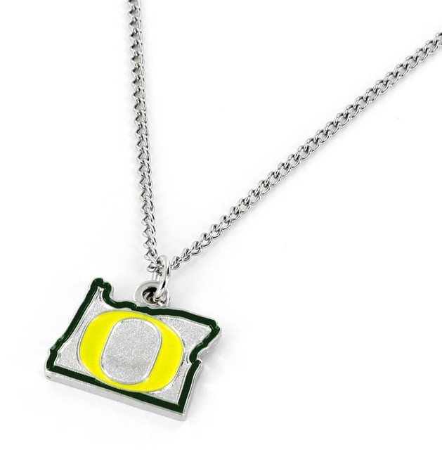 Oregon Ducks Necklace State Design