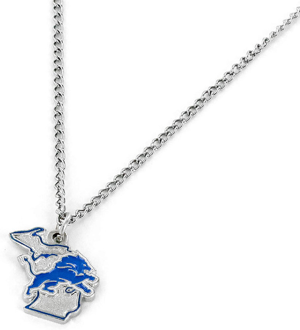 Detroit Lions Necklace State Design