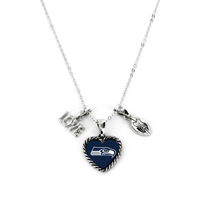 Seattle Seahawks Necklace Charmed Sport Love Football