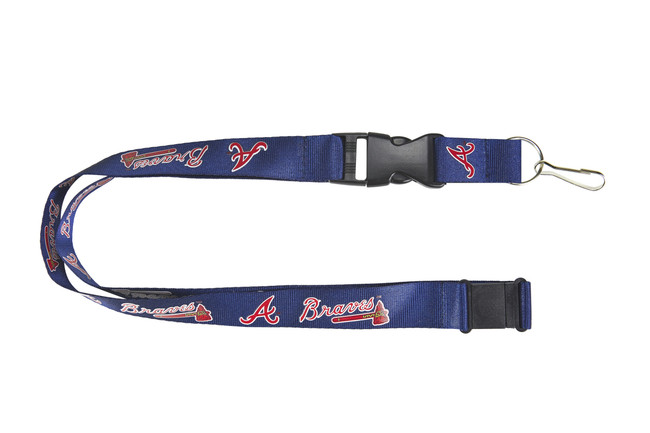 Atlanta Braves Lanyard Keychain ID Holder MLB Fan Accessory Blue