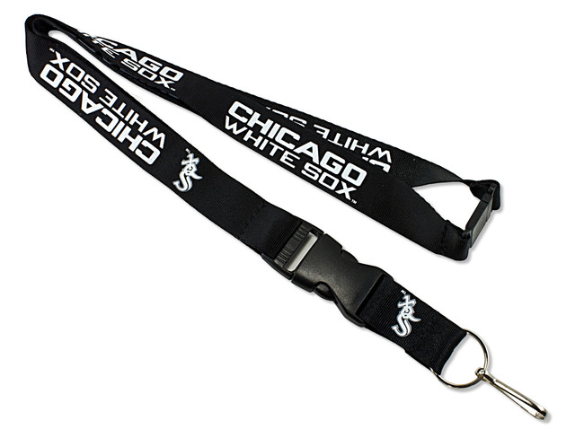 Chicago White Sox Lanyard Keychain ID Holder MLB Fan Accessory - Black