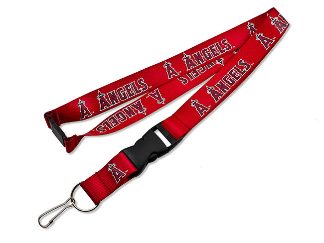 Los Angeles Angels Lanyard Keychain ID Holder MLB Fan Accessory Red