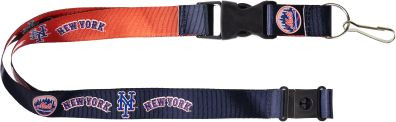 New York Mets Lanyard Keychain ID Holder MLB Fan Accessory Reversible