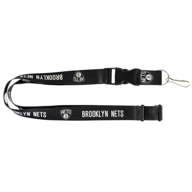 Brooklyn Nets Lanyard Keychain ID Holder NBA Fan Accessory - Black