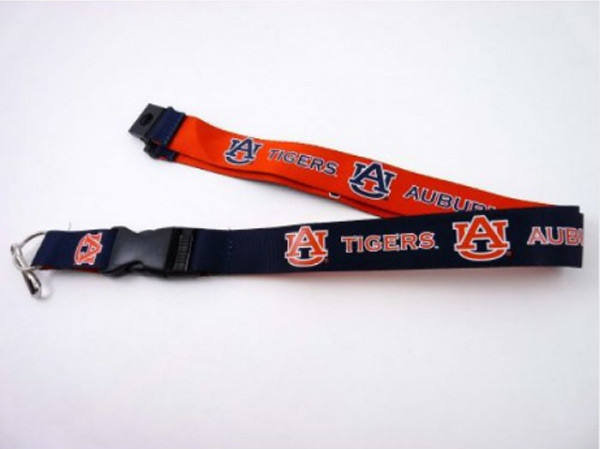 Auburn Tigers Lanyard Keychain ID Holder NCAA Fan Accessory Reversible