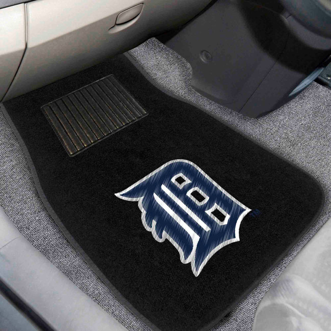 MLB - Detroit Tigers 2-pc Embroidered Car Mat Set 17"x25.5"