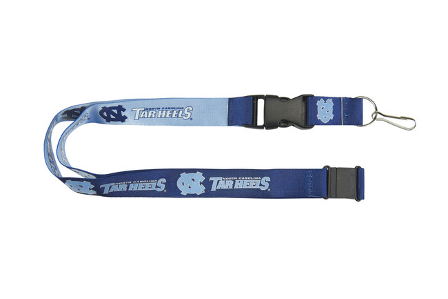 North Carolina Tar Heels Lanyard Keychain ID Holder NCAA Fan Accessory Reversible