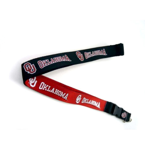 Oklahoma Sooners Lanyard Keychain ID Holder NCAA Fan Accessory Reversible