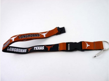 Texas Longhorns Lanyard Keychain ID Holder NCAA Fan Accessory Reversible