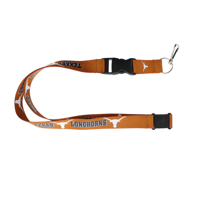 Texas Longhorns Lanyard Keychain ID Holder NCAA Fan Accessory Orange