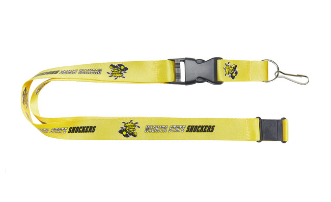 Wichita State Shockers Lanyard Keychain ID Holder NCAA Fan Accessory - Yellow