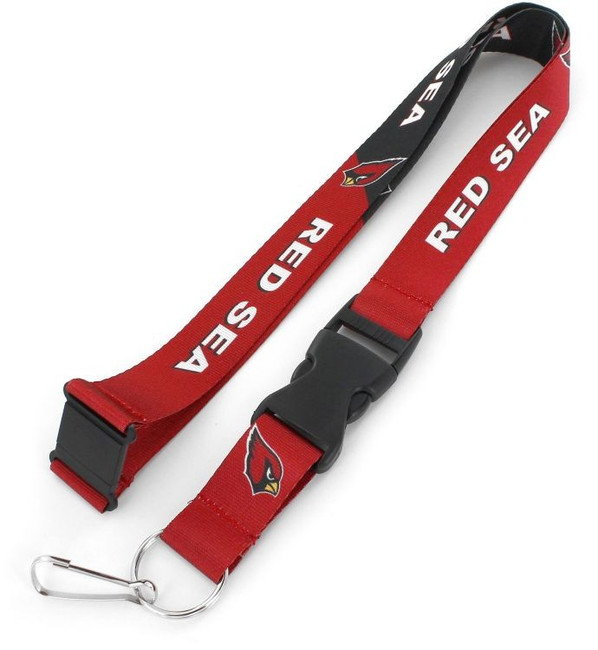 Arizona Cardinals Lanyard Keychain ID Holder NFL Fan Accessory Breakaway Style Slogan Design