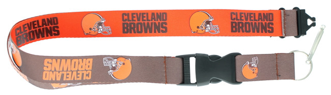 Cleveland Browns Lanyard Keychain ID Holder NFL Fan Accessory Reversible