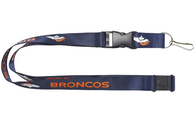 Denver Broncos Lanyard Keychain ID Holder NFL Fan Accessory Blue