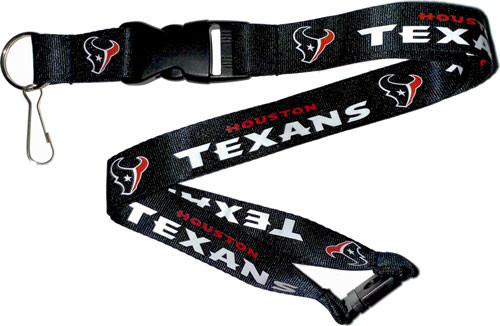 Houston Texans Lanyard Keychain ID Holder NFL Fan Accessory Navy
