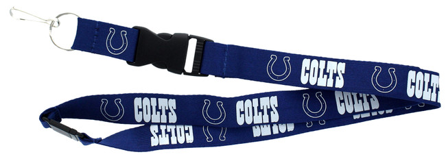Indianapolis Colts Lanyard Keychain ID Holder NFL Fan Accessory Blue