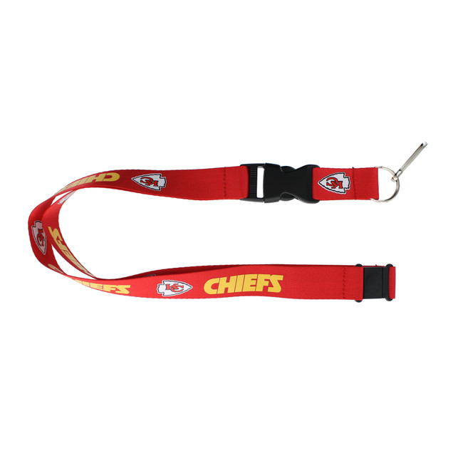 Kansas City Chiefs Lanyard Keychain ID Holder NFL Fan Accessory Red
