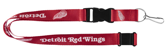 Detroit Red Wings Lanyard Keychain ID Holder NHL Fan Accessory Red