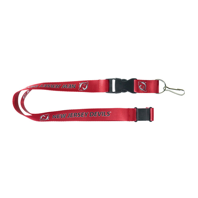 New Jersey Devils Lanyard Keychain ID Holder NHL Fan Accessory Red