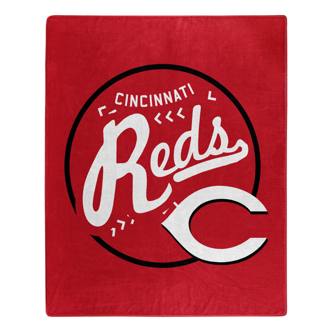 Cincinnati Reds Blanket 50x60 Raschel Moonshot Design