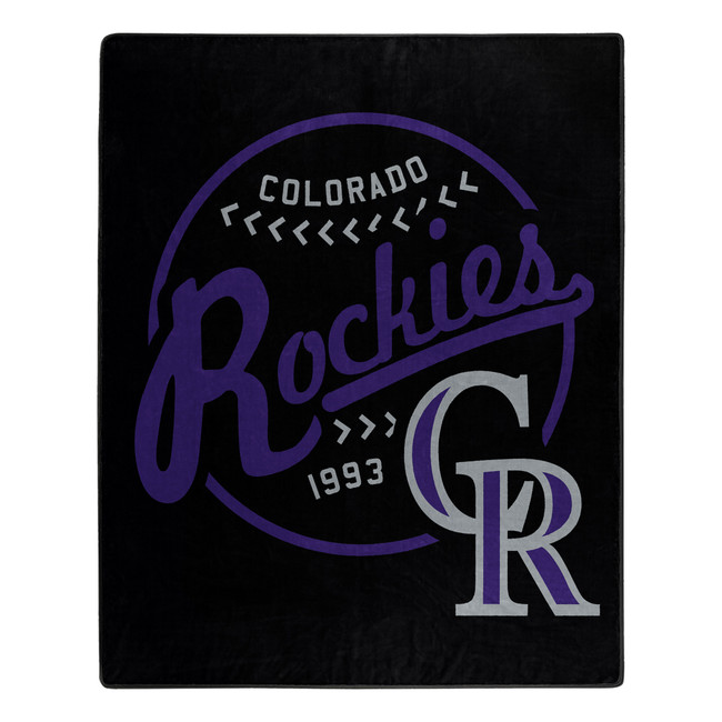 Colorado Rockies Blanket 50x60 Raschel Moonshot Design