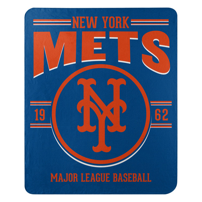 New York Mets Blanket 50x60 Fleece Southpaw Design