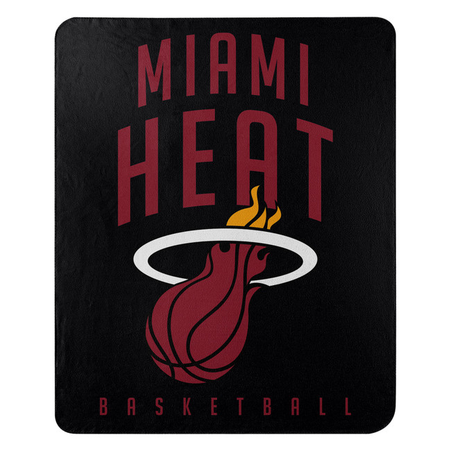 Miami Heat Blanket 50x60 Fleece Lay Up Design