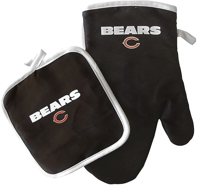 Chicago Bears Oven Mitt and Pot Holder Set