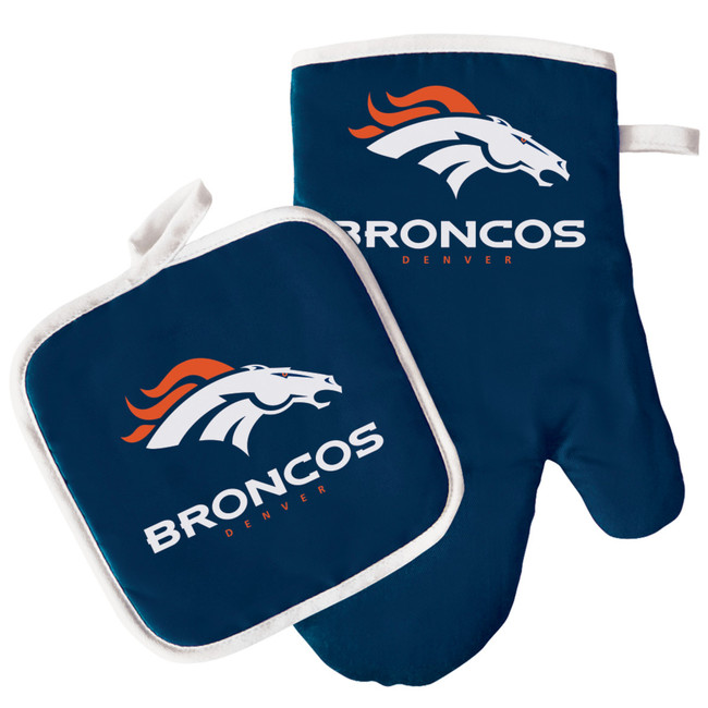 Denver Broncos Oven Mitt and Pot Holder Set