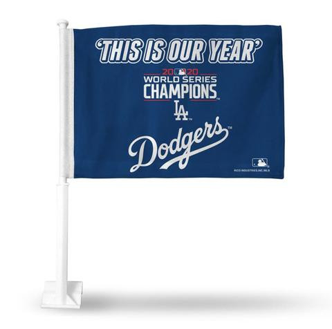 Rico 2020 World Series Champions Los Angeles Dodgers Car Flag