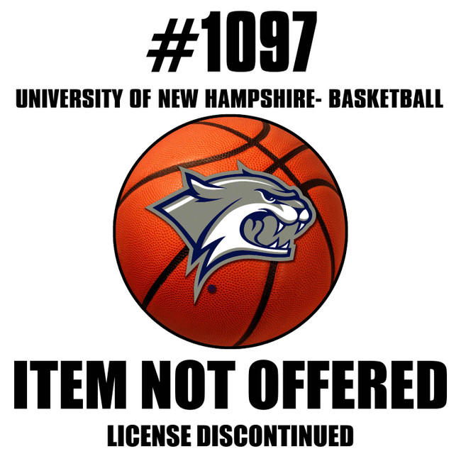 New Hampshire Wildcats Basketball Rug - 27in. Diameter