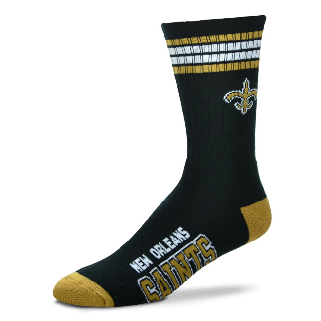 New Orleans Saints 4 Stripe Deuce Socks Pair