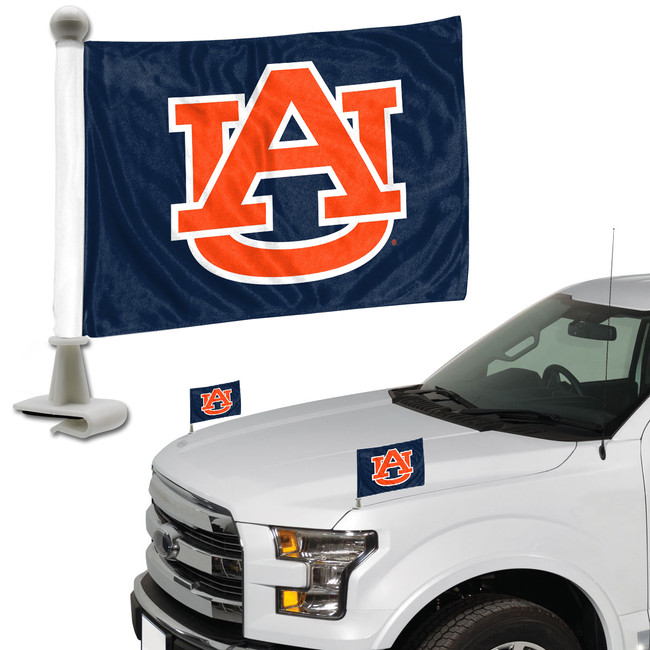 Auburn Tigers Ambassador Flags "AU" Primary Logo 4 in. x 6 in. Set of 2