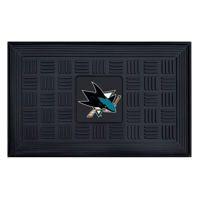 NHL - San Jose Sharks Medallion Door Mat 19.5"x31.25"