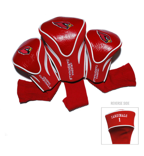 Arizona Cardinals 3 Pack Contour Head Covers