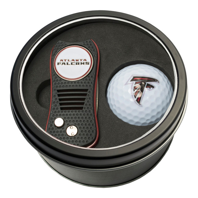 Atlanta Falcons Tin Gift Set with Switchfix Divot Tool and Golf Ball