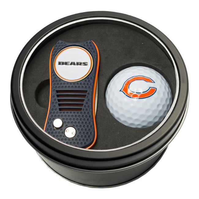 Chicago Bears Tin Gift Set with Switchfix Divot Tool and Golf Ball