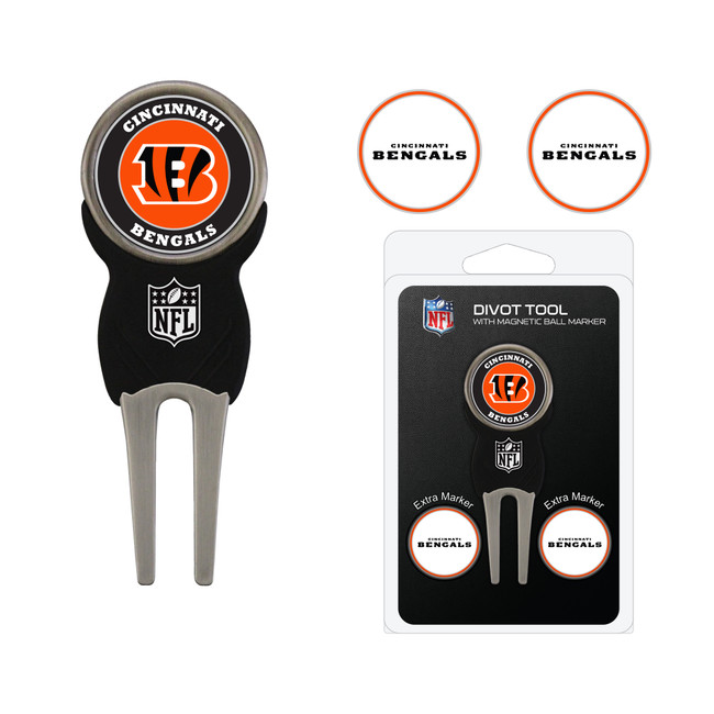 Cincinnati Bengals Divot Tool Pack With 3 Golf Ball Markers