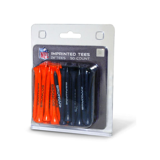 Denver Broncos Pack Of 50 Golf Tees