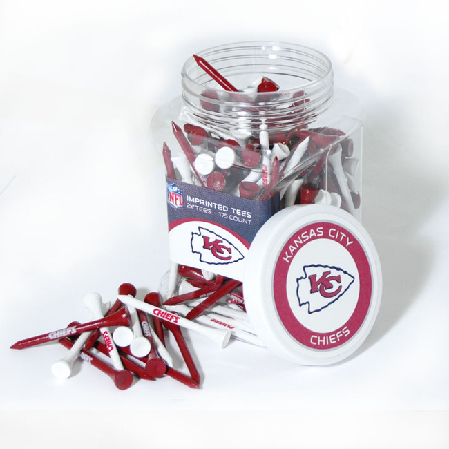 Kansas City Chiefs Jar Of 175 Golf Tees